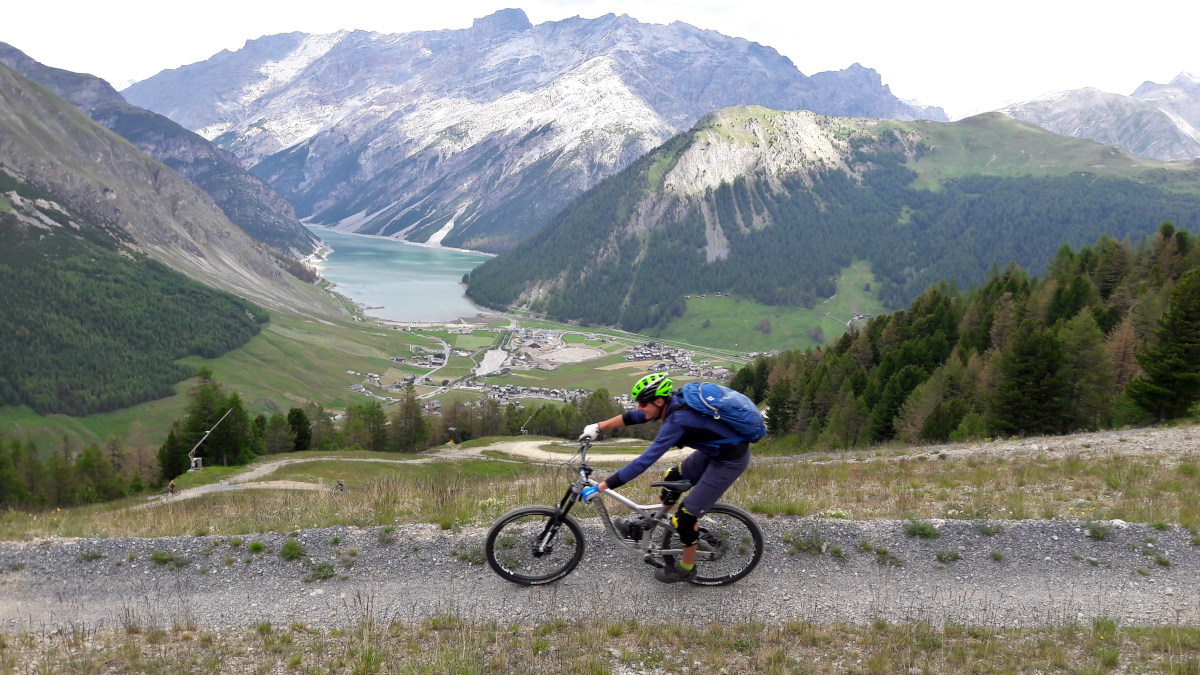 Panorama lago dal Carosello 3000 di Livigno