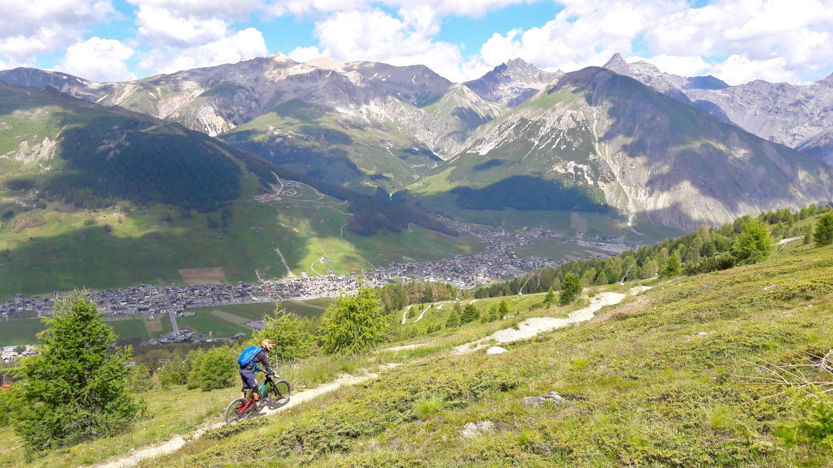 Mottolino con panorama su Livigno