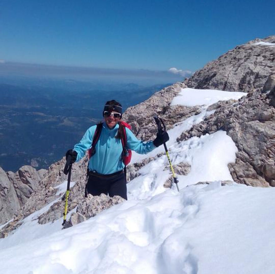 Stefania Valsecchi sul Gran Sasso